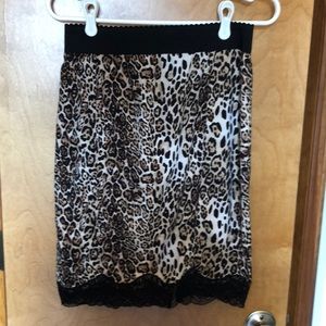 3/$30 Victoria’s Secret leopard print skirt